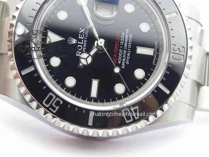 0207 Soft Sea Dweller 126600 43mm SS BP Maker Black Dial On SS Bracelet A 3656